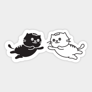 Cats duet Sticker